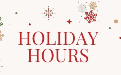 Holiday Hours